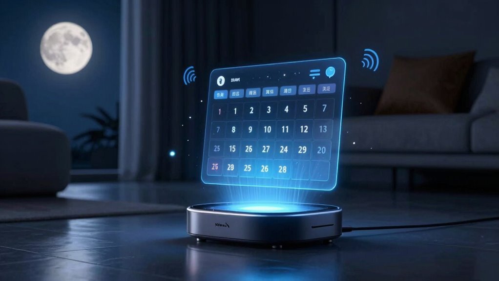 app control with scheduling and voice
