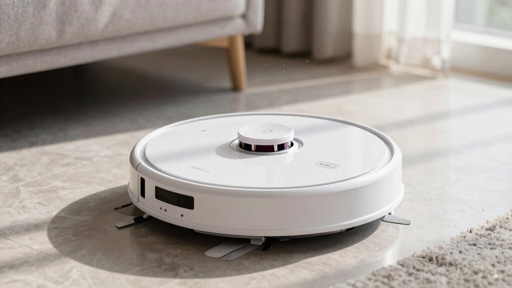 automatic dirt disposal with central camera