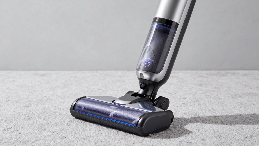 bagless swiveling upright vacuum highlights