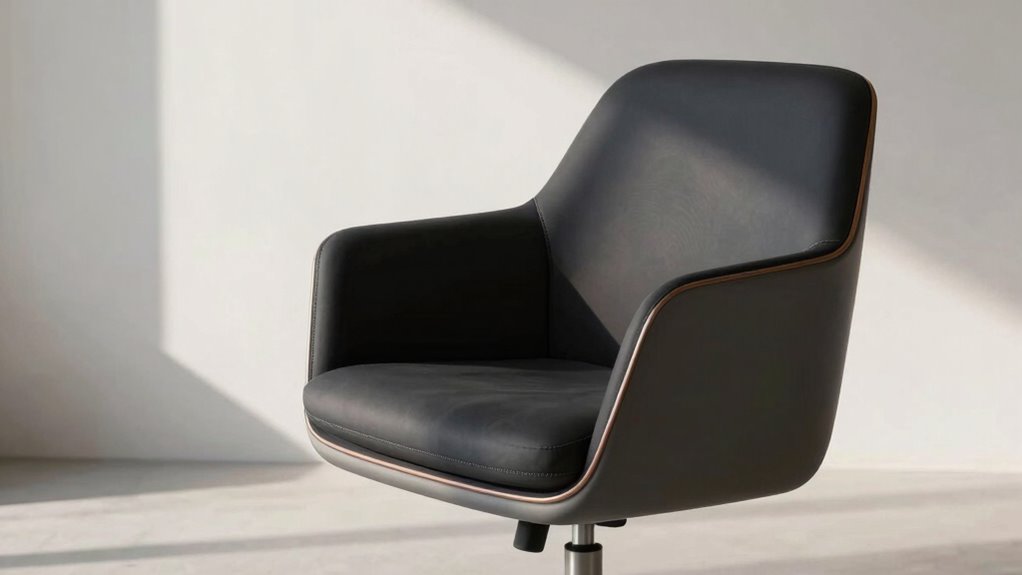 bold chrome accented gaming chair