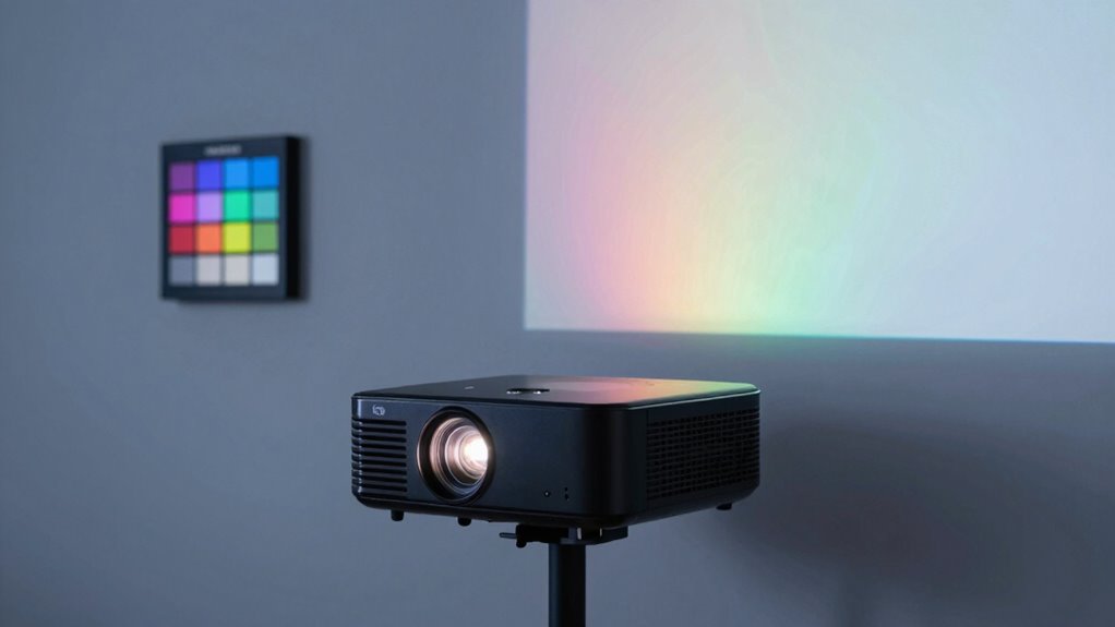 calibrated laser projector color accuracy