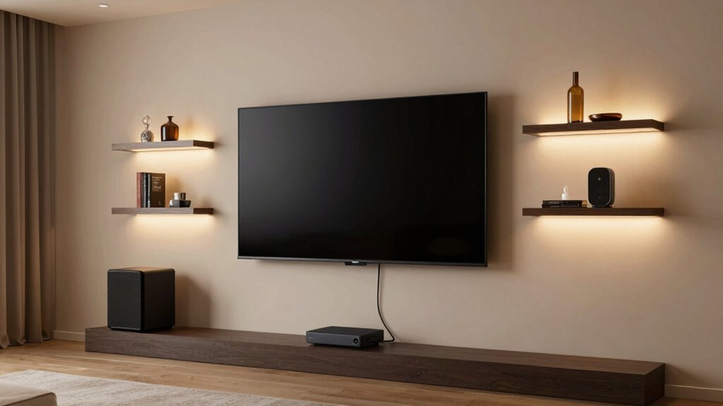 compact 20 inch plug and play soundbar setup