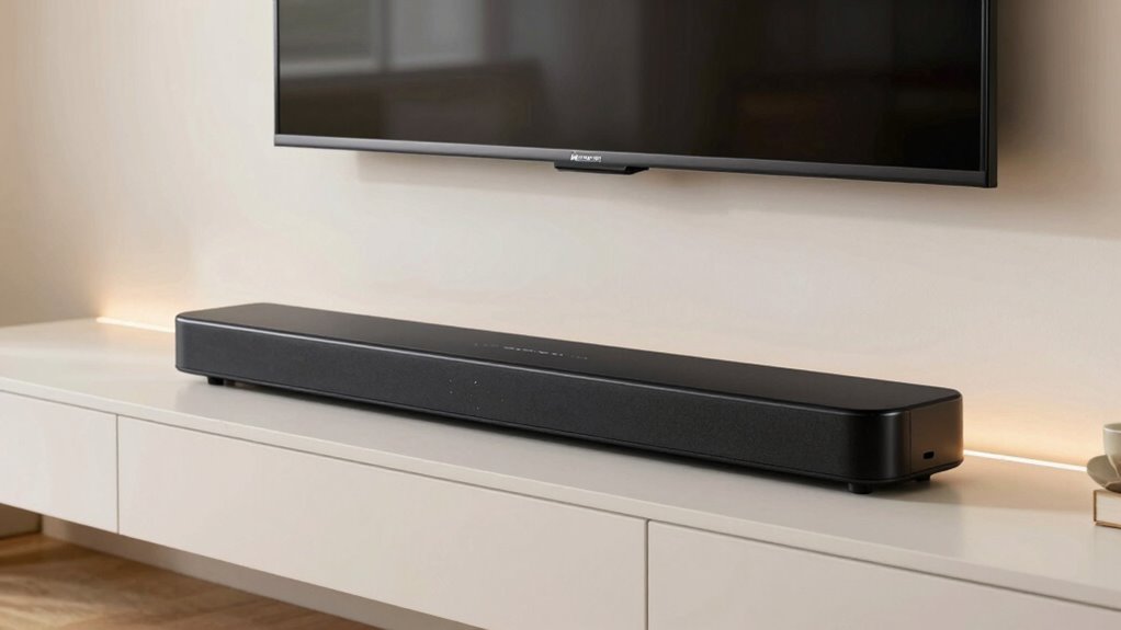 compact 23 inch soundbar with wireless subwoofer