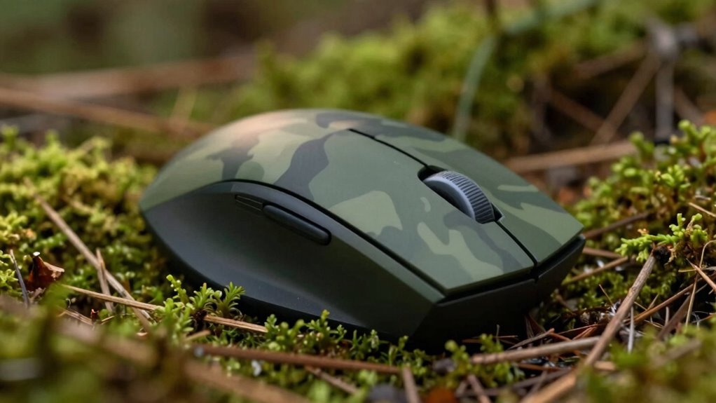 compact ambidextrous design forest camo