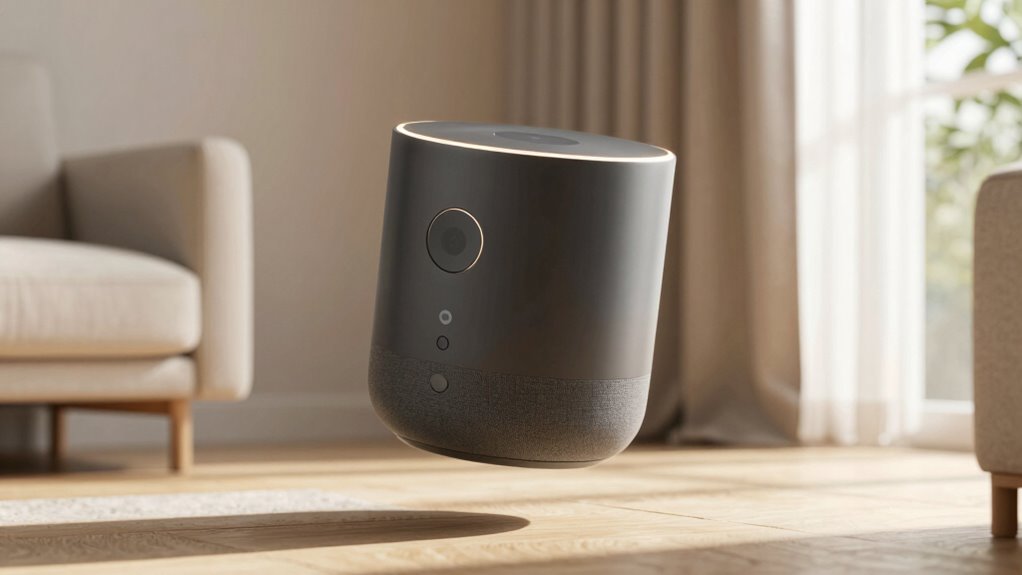 compact charcoal cylindrical design subtle