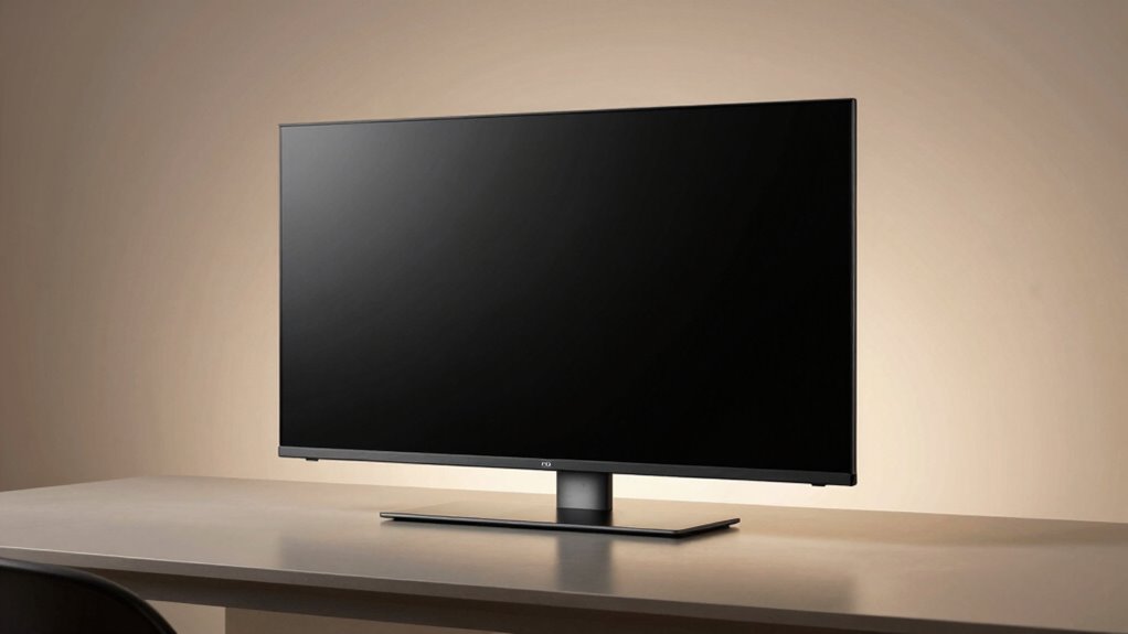compact minimalist 43 inch qled silhouette