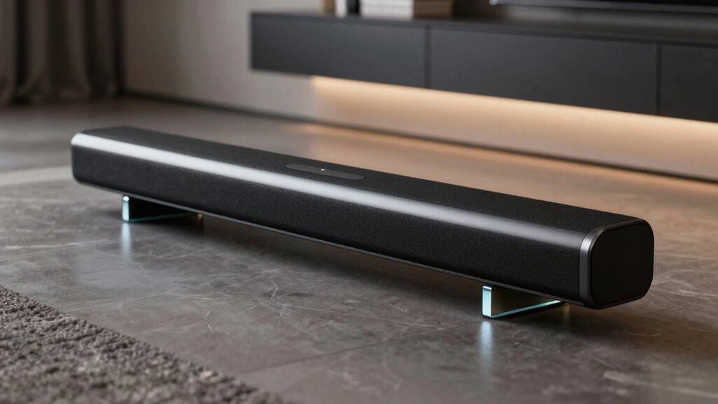 compact modular soundbar system with detachable rear kit