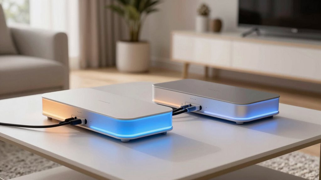 compact square mesh router with dual 10gbe ports