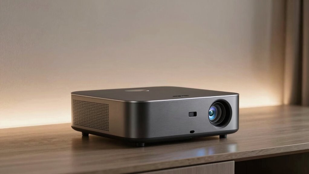 compact ultra short throw projector silhouette