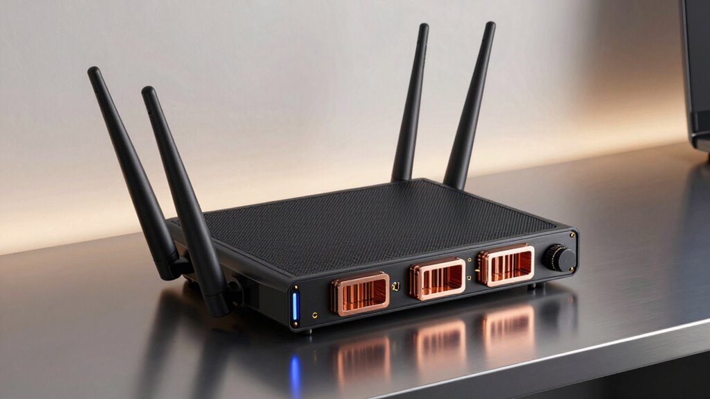 compact white matte discreet router