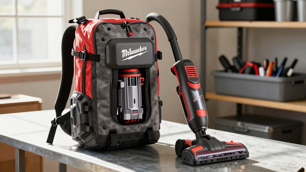 cordless wearable backpack vacuum system