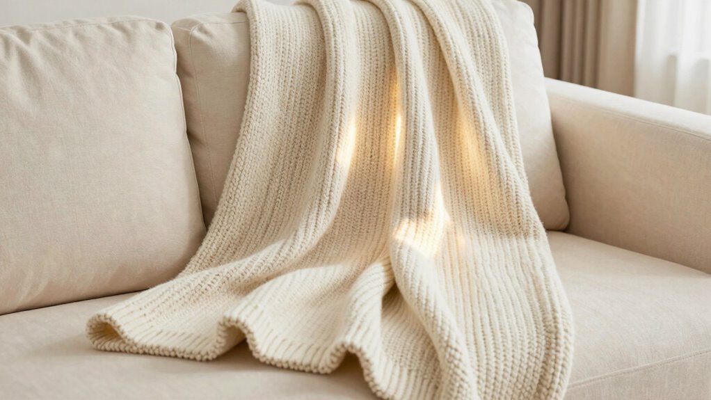 detachable heating throw with care