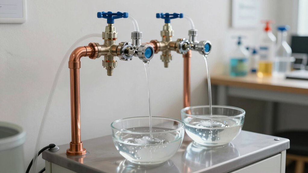 dual flow purified water system setup