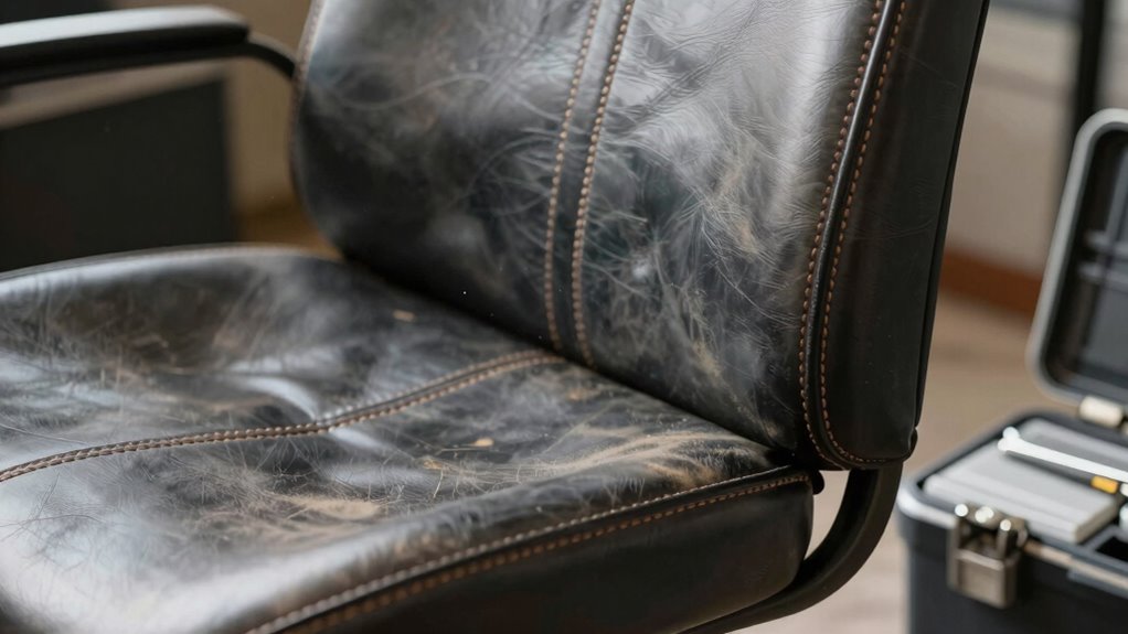 durable synthetic leather reinforced seams