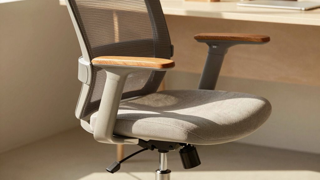 ergonomic chair with contoured seating