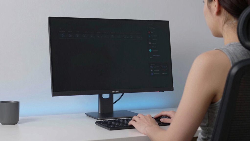 eye care monitor with low blue light