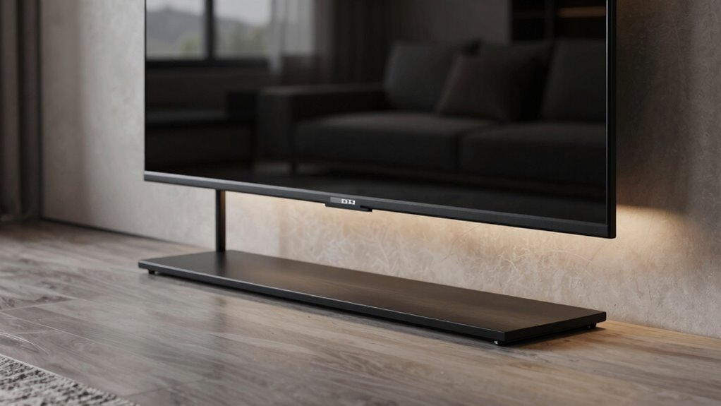 minimalist black chassis sturdy tilt stand