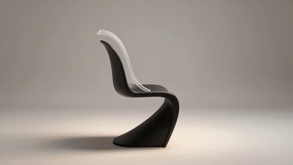 minimalist suspension back mesh chair