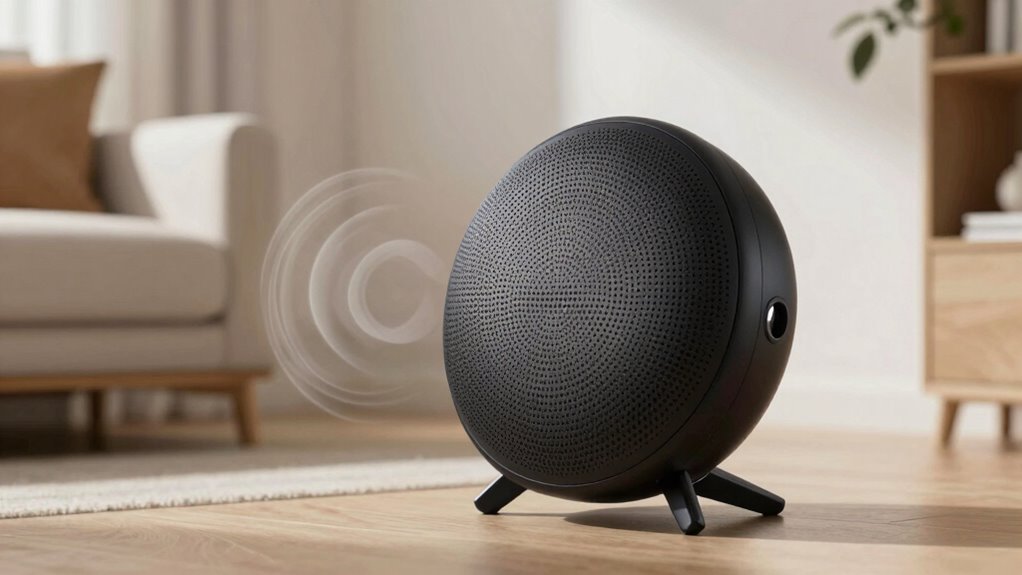 omni directional speaker with discreet durable enclosure