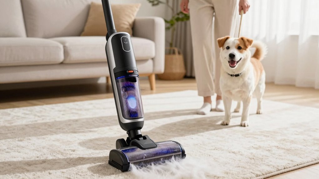 pet focused vacuum bagless hepa adjustable brushroll