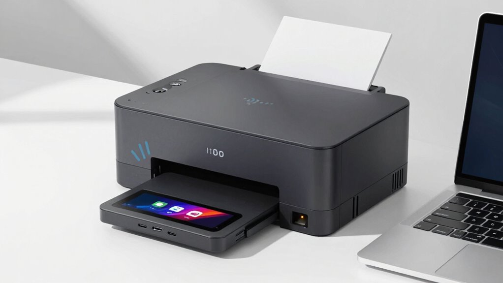 portable wi fi printer with basic ui