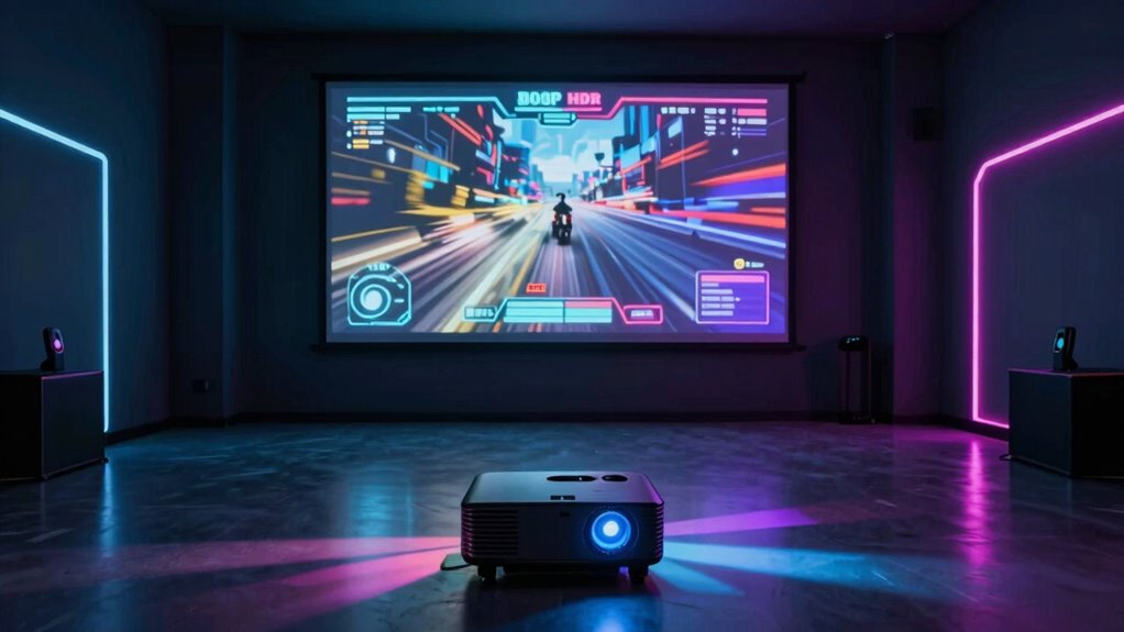 responsive led projector for 1080p gaming latency