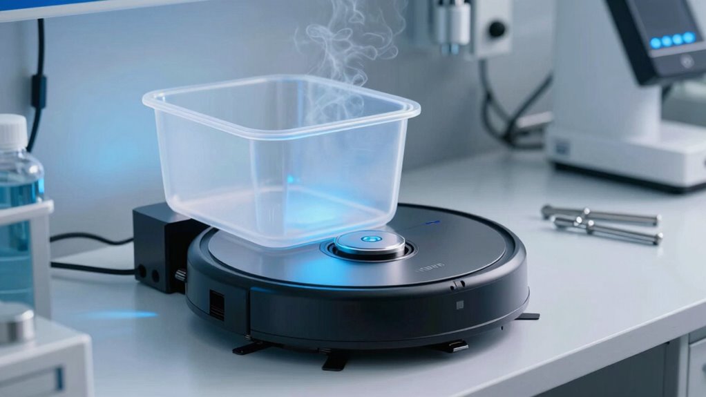 self emptying low maintenance system