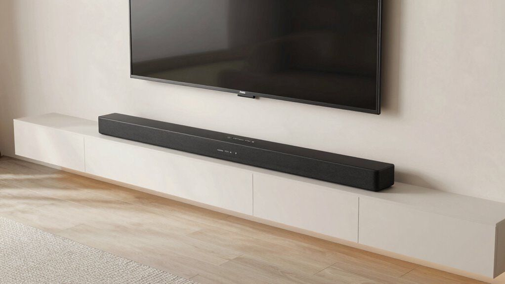 under tv slim matte black enclosure