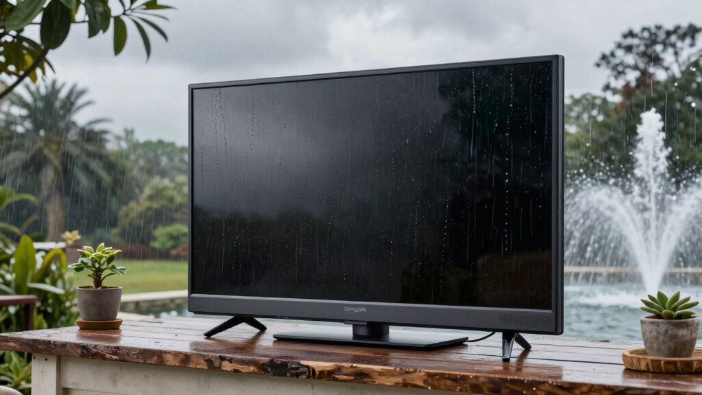 weatherproof outdoor tv construction