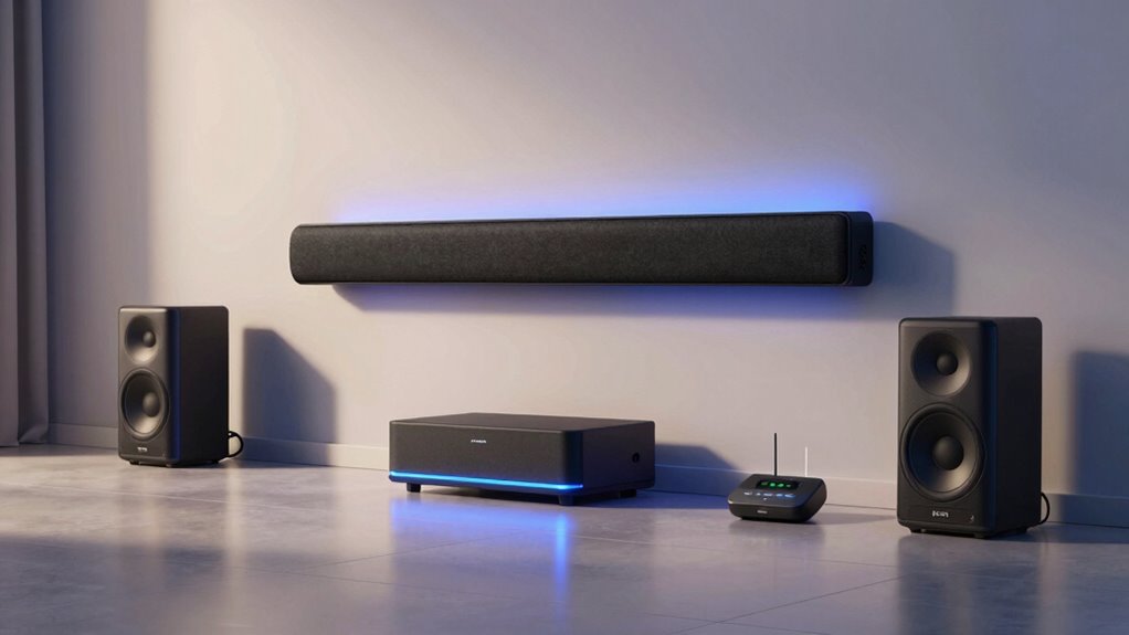 wireless detachable surrounds with subwoofer